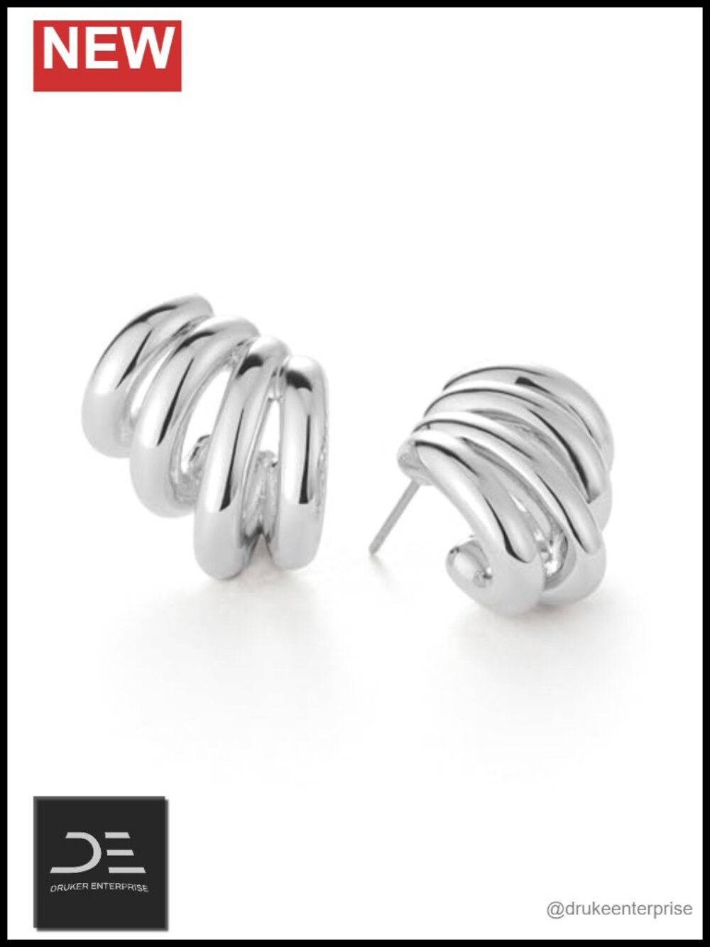 Metal Drop & Dangle Earrings with Post Closure